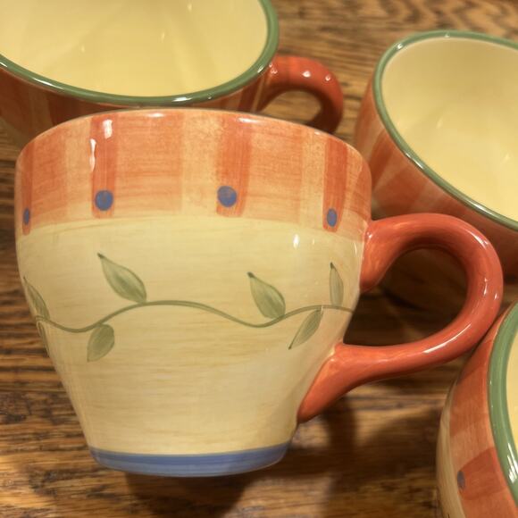 Set Of FOUR Pfaltzgraff Napoli LARGE 4.5” Coffee / Soup Mugs EXCELLENT PRISTINE! - Picture 6 of 9